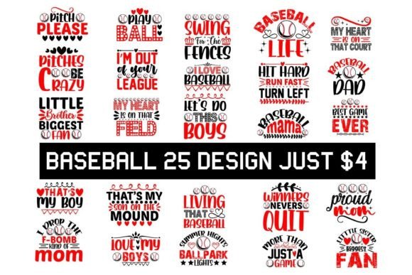 Baseball T-shirt and SVG Design Bundle: A Versatile Graphics Asset