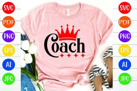 Coach: A Versatile Graphics and T-Shirt Design Asset