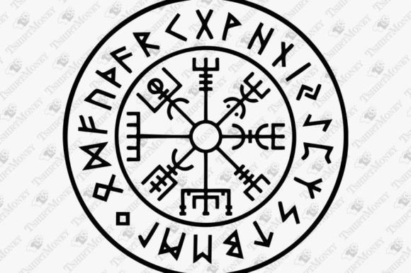 Elevate Your Branding with the Viking Compass Vegvisir Graphic