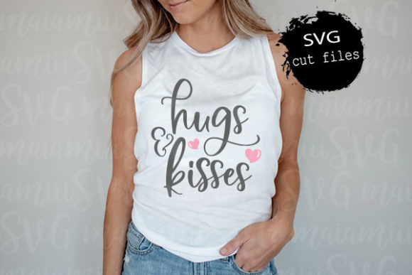 Hugs and Kisses SVG: Love Graphics for T-Shirt Designs