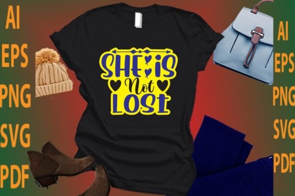 She is Not Lost: A Boho Graphic for Authentic T-Shirt Designs