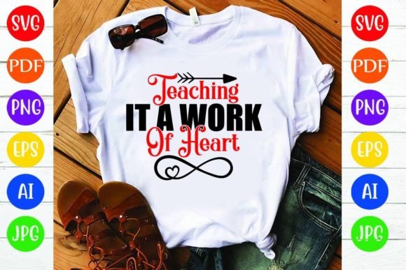 Teaching It a Work of Heart: A Perfect Graphic for T-Shirt Designs