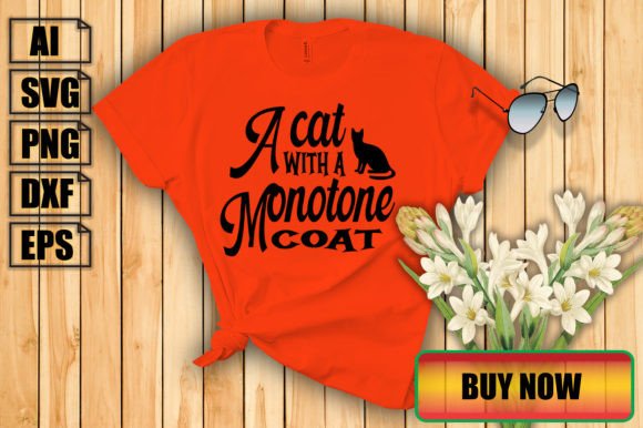 The Subtle Charm of a Monotone Cat for Branding & T-Shirt Graphics