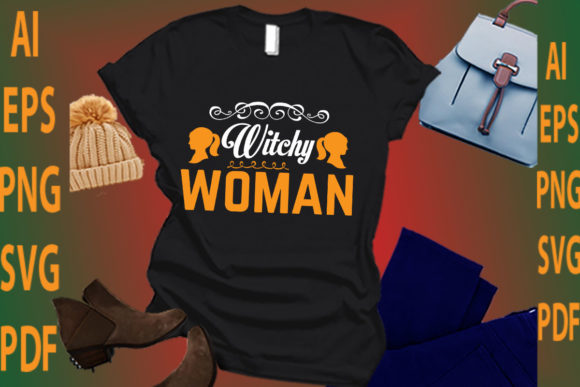 Witchy Woman Graphics for T-Shirt Designs and Branding